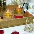 1.75 Inch Clear Yellow Gel Floating Candles (12pc/Box)