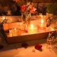 1.75 Inch Clear Yellow Gel Floating Candles (12pc/Box)