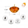 1.75 Inch Clear Orange Gel Floating Candles (12pc/Box)