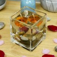 1.75 Inch Clear Orange Gel Floating Candles (12pc/Box)