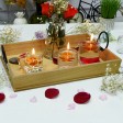 1.75 Inch Clear Orange Gel Floating Candles (12pc/Box)
