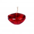1.75 Inch Clear Red Gel Floating Candles (12pc/Box)