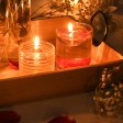 1.75 Inch Clear Light Rose Gel Floating Candles (12pc/Box)