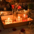 1.75 Inch Clear Light Rose Gel Floating Candles (144pcs/Case) Bulk