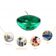 1.75 Inch Clear Hunter Green Gel Floating Candles (12pc/Box)