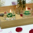 1.75 Inch Clear Hunter Green Gel Floating Candles (144pcs/Case) Bulk