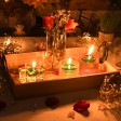 1.75 Inch Clear Hunter Green Gel Floating Candles (12pc/Box)