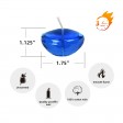 1.75 Inch Clear Blue Gel Floating Candles (12pc/Box)