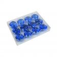 1.75 Inch Clear Blue Gel Floating Candles (12pc/Box)