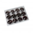 1.75 Inch Clear Brown Gel Floating Candles (144pcs/Case) Bulk