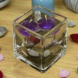 1.75 Inch Clear Purple Gel Floating Candles (12pc/Box)