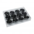 1.75 Inch Clear Black Gel Floating Candles (12pc/Box)