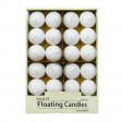 1 3/4 Inch White Floating Candles (24pc/Box)