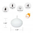1 3/4 Inch White Floating Candles (24pc/Box)