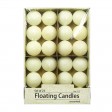 1 3/4 Inch Ivory Floating Candles (24pc/Box)