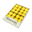 1 3/4 Inch Yellow Floating Candles (144pcs/Case) Bulk