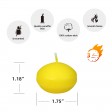 1 3/4 Inch Yellow Floating Candles (144pcs/Case) Bulk