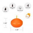 1 3/4 Inch Orange Floating Candles (24pc/Box)