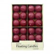 1 3/4 Inch Burgundy Floating Candles (288pcs/Case) Bulk