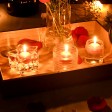 1 3/4 Inch Burgundy Floating Candles (288pcs/Case) Bulk