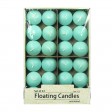 1 3/4 Inch Aqua Floating Candles (24pc/Box)