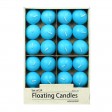 1 3/4 Inch Turquoise Floating Candles (24pc/Box)