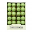 1 3/4 Inch Sage Green Floating Candles (24pc/Box)