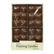 1 3/4 Inch Brown Floating Candles (24pc/Box)