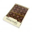 1 3/4 Inch Brown Floating Candles (24pc/Box)