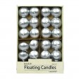 1 3/4 Inch Metallic Silver Floating Candles (288pcs/Case) Bulk