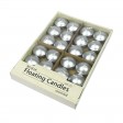 1 3/4 Inch Metallic Silver Floating Candles (24pc/Box)