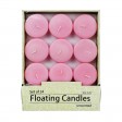 2 1/4 Inch Light Rose Floating Candles (288pcs/Case) Bulk