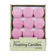 2 1/4 Inch Pink Floating Candles (24pc/Box)