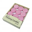 2 1/4 Inch Pink Floating Candles (96pcs/Case) Bulk