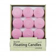 2 1/4 Inch Pink Floating Candles (96pcs/Case) Bulk