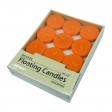 2 1/4 Inch Orange Floating Candles (24pc/Box)