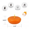 2 1/4 Inch Orange Floating Candles (24pc/Box)