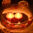 2 1/4 Inch Ruby Red Floating Candles (24pc/Box)