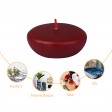 2 1/4 Inch Burgundy Floating Candles (24pc/Box)