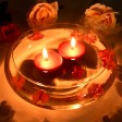 2 1/4 Inch Burgundy Floating Candles (24pc/Box)