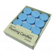2 1/4 Inch Light Blue Floating Candles (24pc/Box)