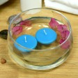 2 1/4 Inch Turquoise Floating Candles (24pc/Box)