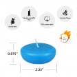 2 1/4 Inch Turquoise Floating Candles (24pc/Box)