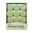 2 1/4 Inch Sage Green Floating Candles (96pcs/Case) Bulk