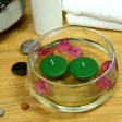2 1/4 Inch Hunter Green Floating Candles (24pc/Box)