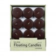2 1/4 Inch Brown Floating Candles (288pcs/Case) Bulk