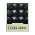 2 1/4 Inch Black Floating Candles (24pc/Box)