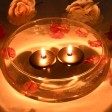 2 1/4 Inch Black Floating Candles (24pc/Box)