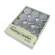 2 1/4 Inch Metallic Silver Floating Candles (96pcs/Case) Bulk