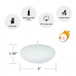 3 Inch White Floating Candles (12pc/Box)